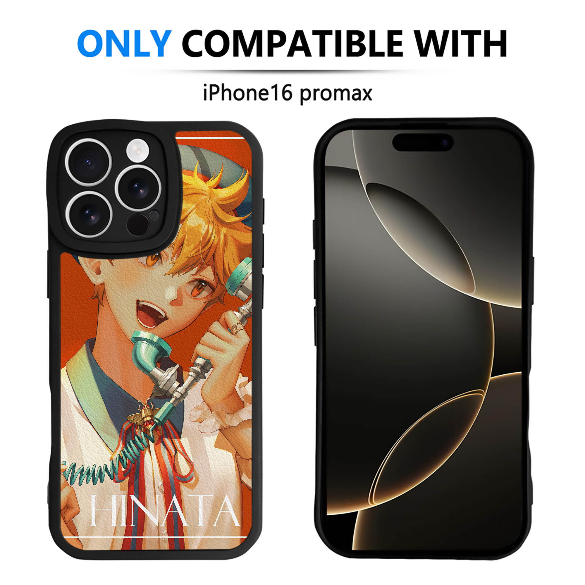 （画像用） ハイキュー!! Haikyu!! 【iPhone 16シリーズ対応】シリコンスマホケース（レザー調） 材質：シリコン